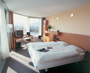 A room at the Hotel Cornavin, Geneva, Switzerland