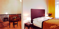 A standard room at the St. Gotthard in Zurich, Switzerland